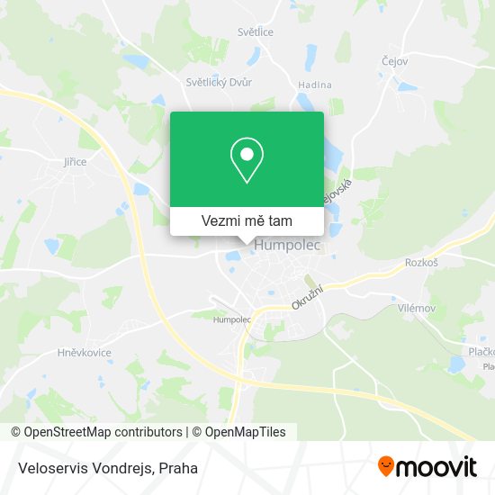 Veloservis Vondrejs mapa
