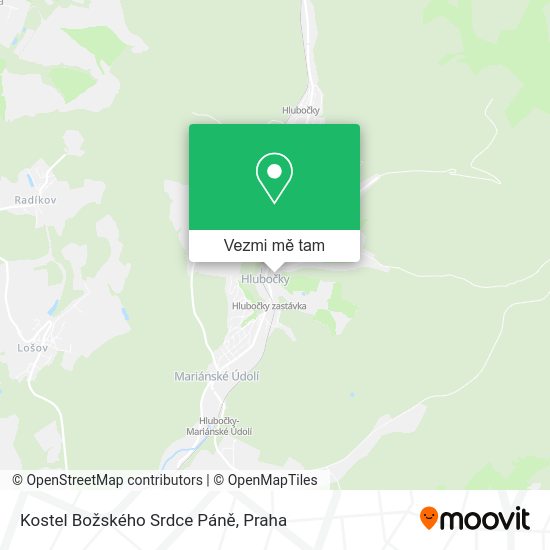 Kostel Božského Srdce Páně mapa