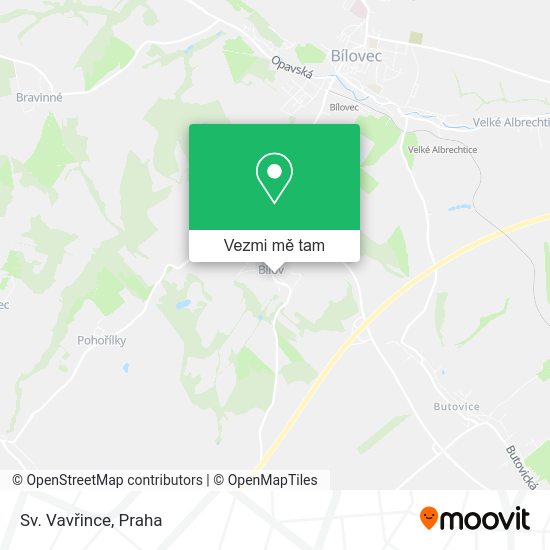 Sv. Vavřince mapa