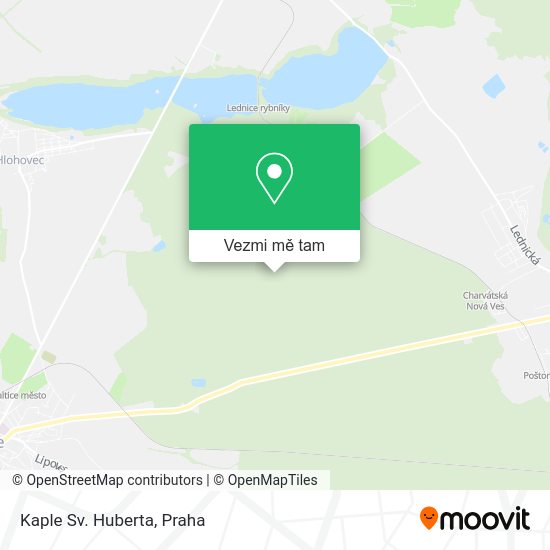 Kaple Sv. Huberta mapa
