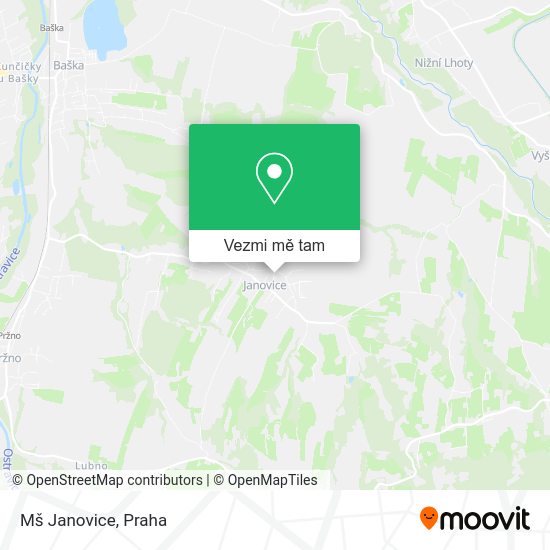 Mš Janovice mapa