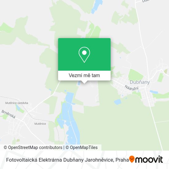 Fotovoltaická Elektrárna Dubňany Jarohněvice mapa