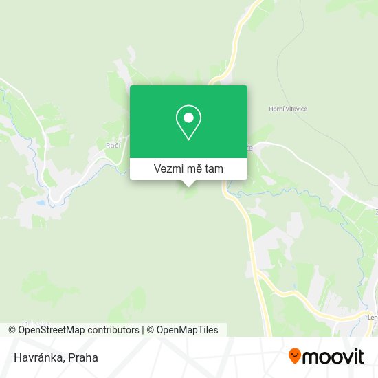 Havránka mapa