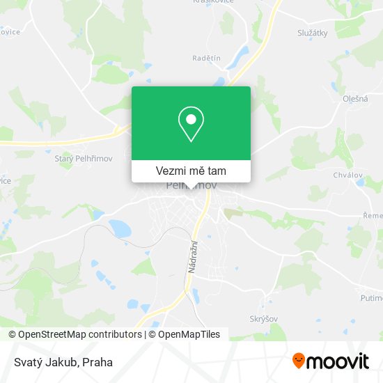 Svatý Jakub mapa