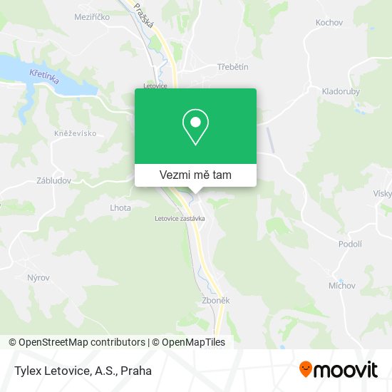 Tylex Letovice, A.S. mapa