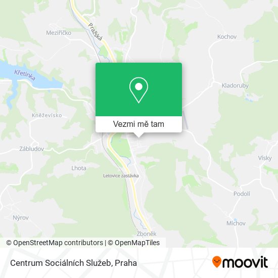 Centrum Sociálních Služeb mapa