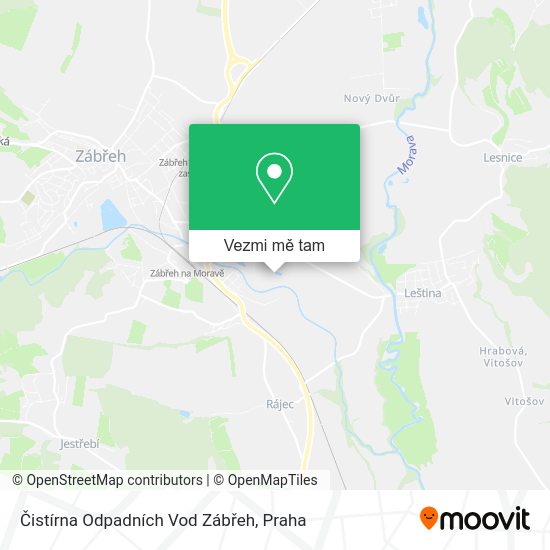 Čistírna Odpadních Vod Zábřeh mapa