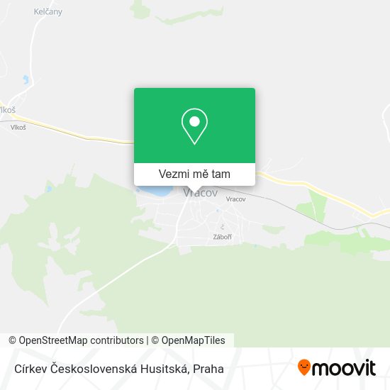 Církev Československá Husitská mapa