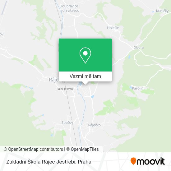 Základní Škola Rájec-Jestřebí mapa