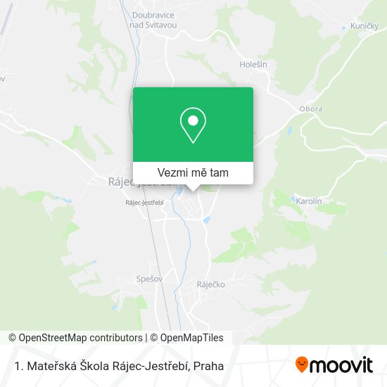 1. Mateřská Škola Rájec-Jestřebí mapa