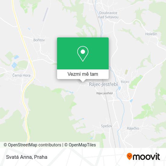 Svatá Anna mapa
