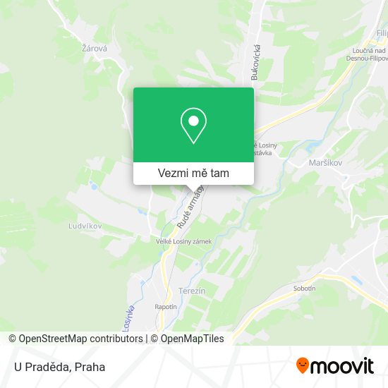 U Praděda mapa