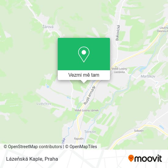 Lázeňská Kaple mapa