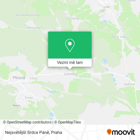 Nejsvětější Srdce Páně mapa