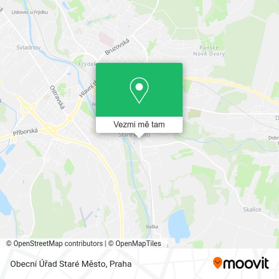 Obecní Úřad Staré Město mapa