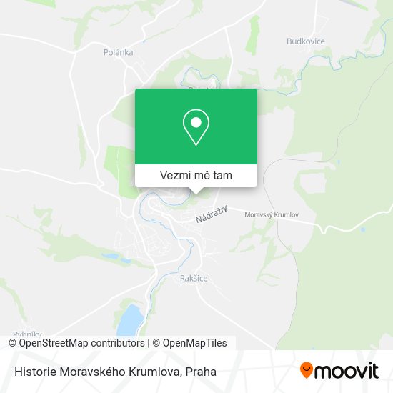 Historie Moravského Krumlova mapa