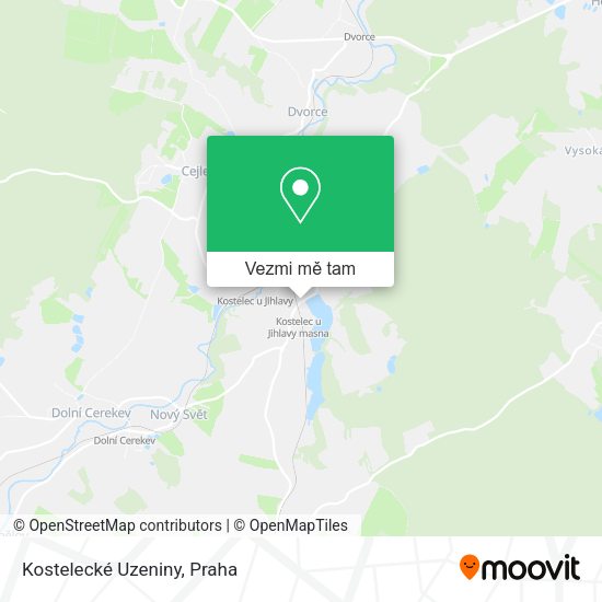 Kostelecké Uzeniny mapa