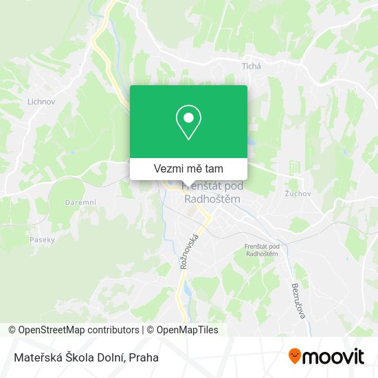 Mateřská Škola Dolní mapa