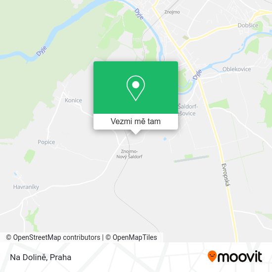 Na Dolině mapa
