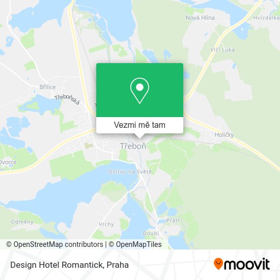 Design Hotel Romantick mapa