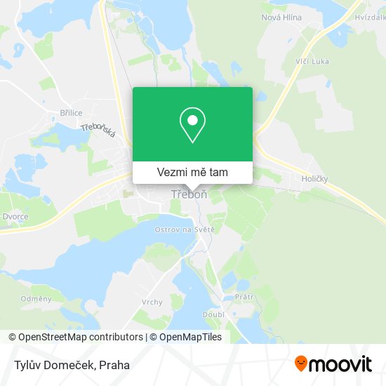 Tylův Domeček mapa