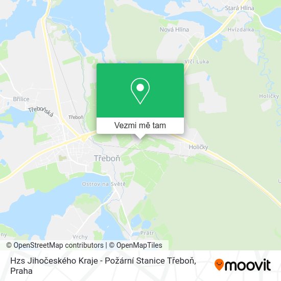 Hzs Jihočeského Kraje - Požární Stanice Třeboň mapa