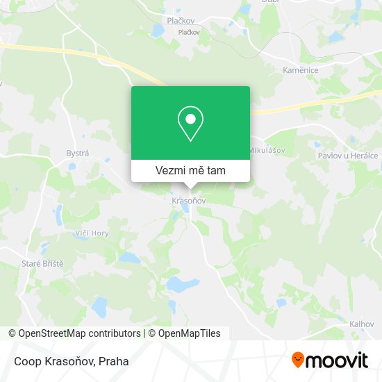 Coop Krasoňov mapa
