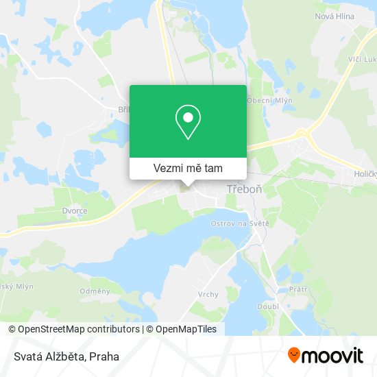 Svatá Alžběta mapa