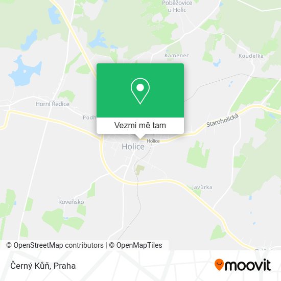 Černý Kůň mapa
