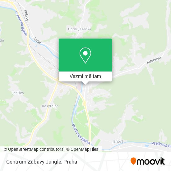 Centrum Zábavy Jungle mapa