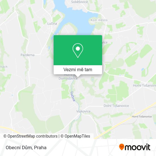 Obecní Dům mapa