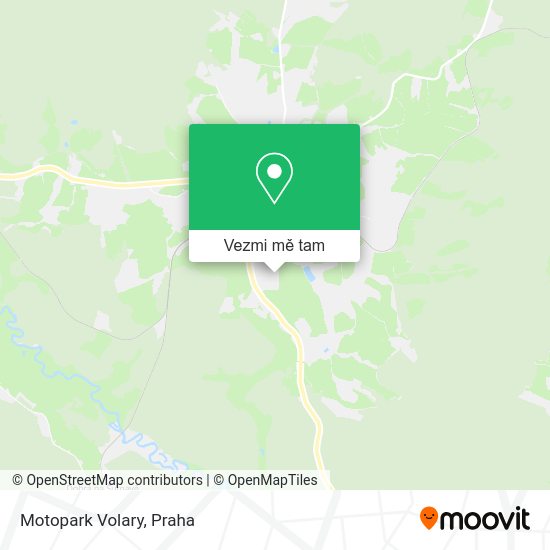 Motopark Volary mapa