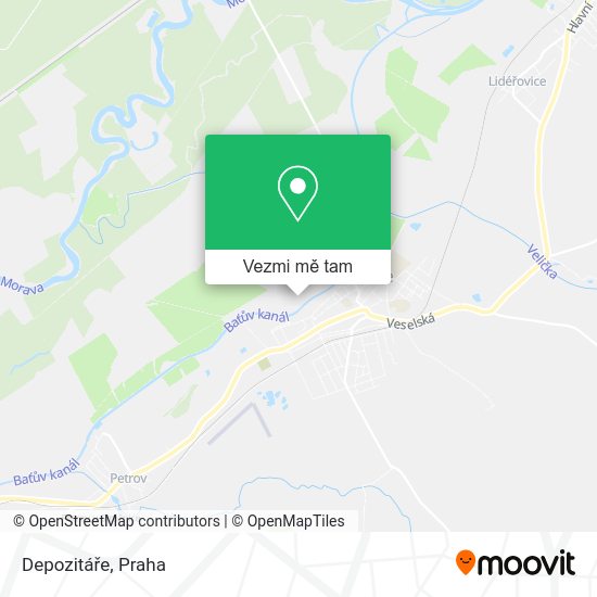 Depozitáře mapa