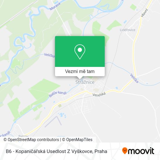 B6 - Kopaničářská Usedlost Z Vyškovce mapa