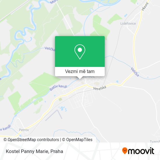 Kostel Panny Marie mapa