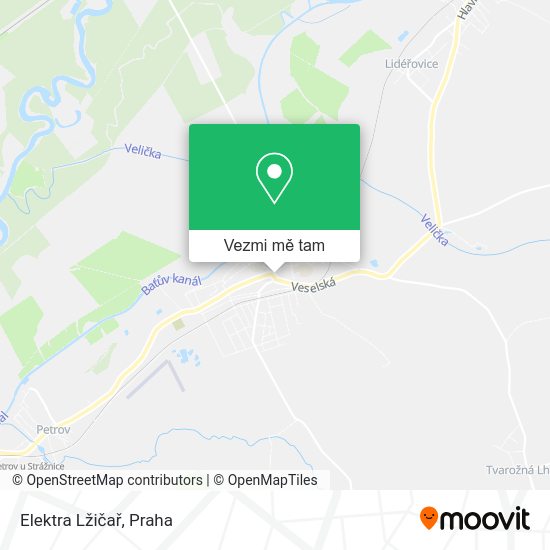 Elektra Lžičař mapa