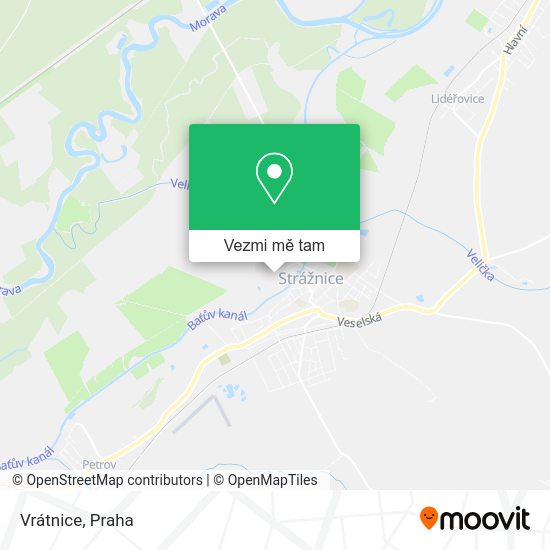 Vrátnice mapa