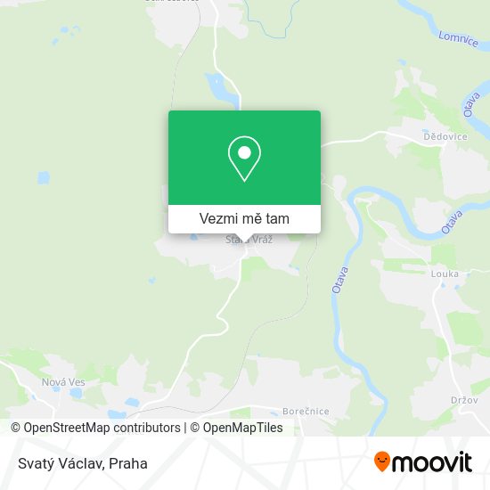 Svatý Václav mapa