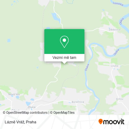 Lázně Vráž mapa