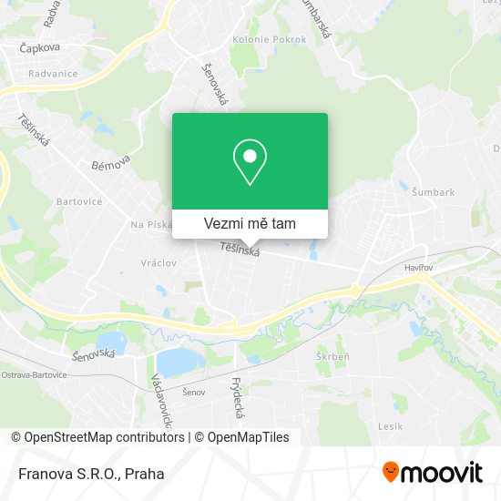 Franova S.R.O. mapa
