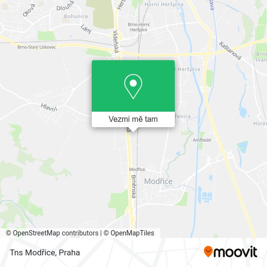 Tns Modřice mapa