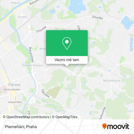 Plameňáci mapa
