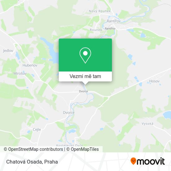 Chatová Osada mapa