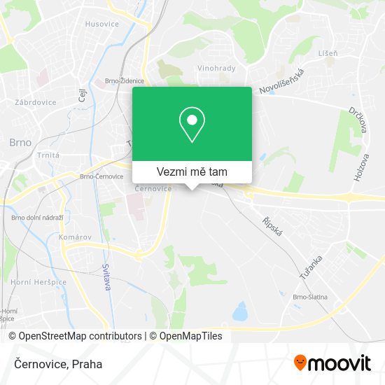 Černovice mapa