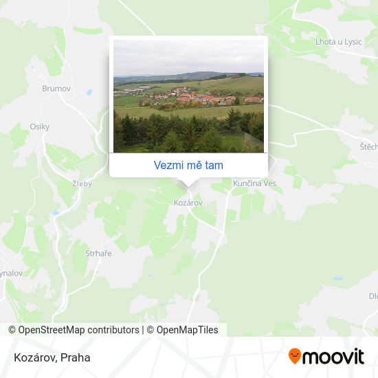 Kozárov mapa