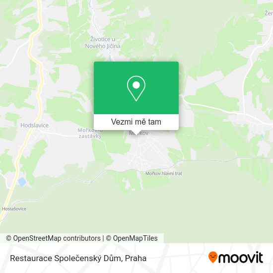 Restaurace Společenský Dům mapa
