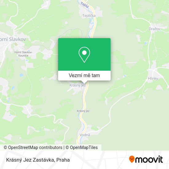 Krásný Jez Zastávka mapa