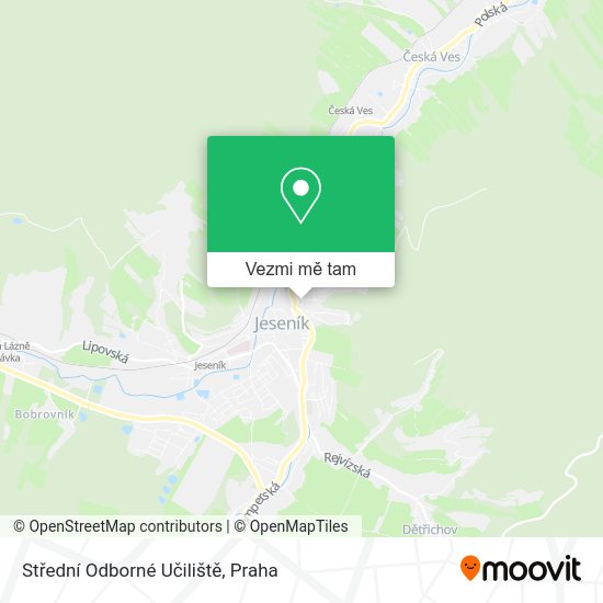 Střední Odborné Učiliště mapa