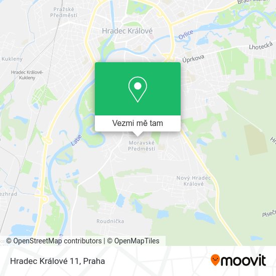 Hradec Králové 11 mapa
