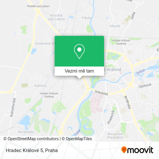 Hradec Králové 5 mapa